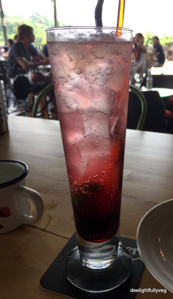 Pomegranate ice soda