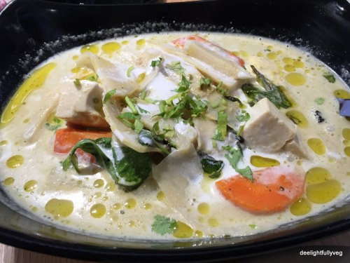 Veg Thai green curry